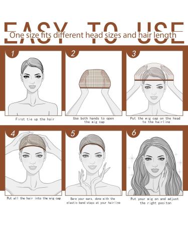 Fandamei 6 PCs Stretchy Wig Caps Set | Breathable Nylon Wig Cap for Wigs - Best for International Shipping - Buy Online on GoSupps.com