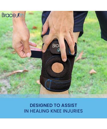 Buy Brace On Active Sport Knee Brace - Bi-directional Patella Stabilizer for Men & Women | Large Size International Shipping Available - Buy Online on GoSupps.com