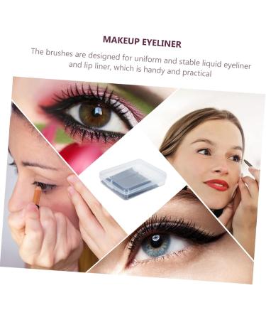 FOMIYES 150 Pcs Eyeliner Brush Lip Disposable Cosmetic Brush Small Makeup Brush Girl With Cover 11.5x9cmx3pcs Assorted Colorx3pcs - Buy Online on GoSupps.com