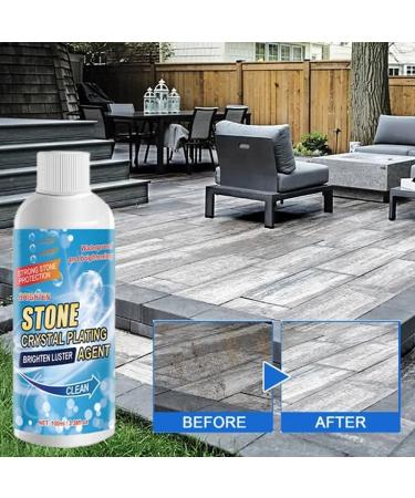 Stone Crystal Plating Agent 2023 New Stone Stain Remover Cleaner Marble Crystal Plating Agent Nano Stone Crystal Plating with Sponge and Towel (1Pc) - Buy Online on GoSupps.com