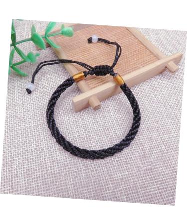 CALLARON 24 pcs Fashion Friendship Women's Wave Bracelet Bead Lucky Bangles Bracelets for Women Bracelet line red Bracelet Hand Strap Accessories Year of Birth Lucky Bracelet 12cm Black - Buy Online on GoSupps.com