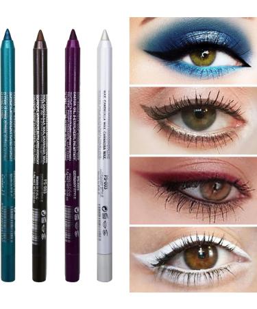 Eyeliner Pencil 4Pcs Eyeshadow Pencil 4 Colors Smudge-proof Pearl Long Lasting Glitter Eyeliner 8.5g Waterproof Makeup Eyeliner Eyeshadow Pencil Style 3 - Buy Online on GoSupps.com