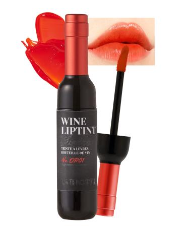 LABIOTTE Chateau Wine Lip Tint Chardonnay Orange 0.24 Fl Oz| Korean Lip Tint & Lipstain| Korean Makeup & Beauty Products | Water Tint Lip Stain| Hydrating Lip Tint & Lip Care Products| Wine Lip Tint