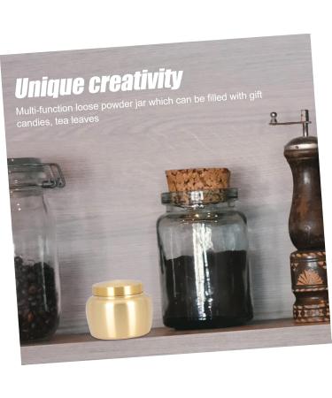 Zerodeko Pure Copper Powder Jar Incense Powder Mini Incense Sticks Loose Pot Durable Canister Tea Storage Jar - Buy Online on GoSupps.com