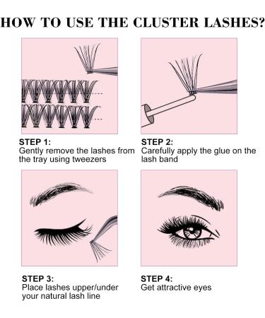Fadlash 20D-0.07-C Cluster Eyelash Extension 12mm - DIY Individual Lashes for Self-Application - Buy Online on GoSupps.com