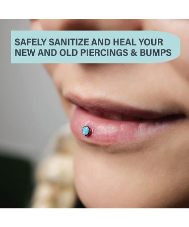 Base Labs Sea Salt Wash - Piercing Aftercare Bump Treatment with Tea Tree Oil - Nose Piercings, Ears, Belly - Keloid Bump Removal - 4oz - Buy Online on GoSupps.com