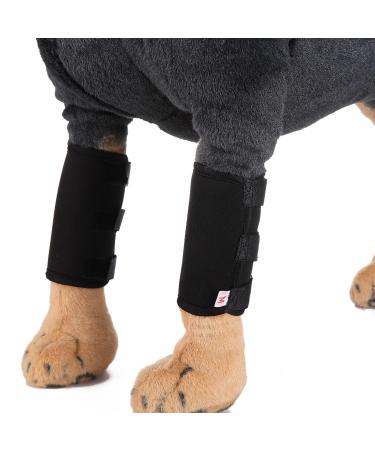 Nikou 1 Pair Dog Front Leg Braces, Dog Wound Bandage Knee Protection Bandage for Pet Surgical Wounds