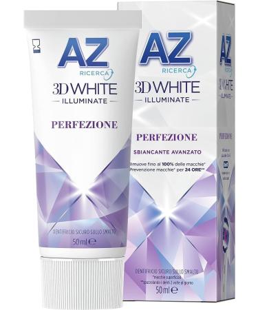 3x Dentifricio AZ 3D White Perfezione Toothpaste 50ml - Whitening Effect + Free Beni Culinari Keychain | International Shipping Available - Buy Online on GoSupps.com
