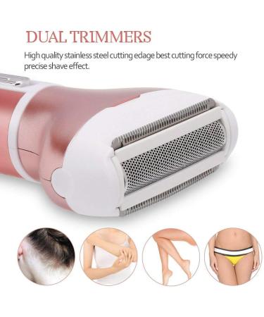 Nicoone 4-in-1 Women's Electric Razor Set | USB Rechargeable Painless Hair Removal | Bikini Trimmer with 4 Attachments - Buy Online on GoSupps.com