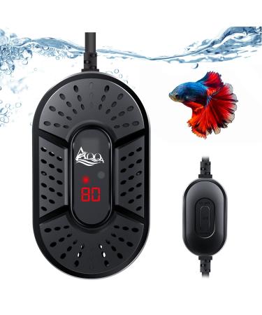 AQQA aquarium heating 15W aquarium control heater with LED display adjustable temperature controller aquarium heating rod for 5-20l aquariums 15W (for 5-20l) - Buy Online on GoSupps.com