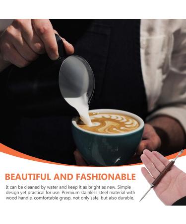 Buy Lurrose Coffee-Free Linen Pencil Cake Template & Barista Pen - Stainless Steel Coffee Art Tool for Perfect Coffee Designs - Buy Online on GoSupps.com