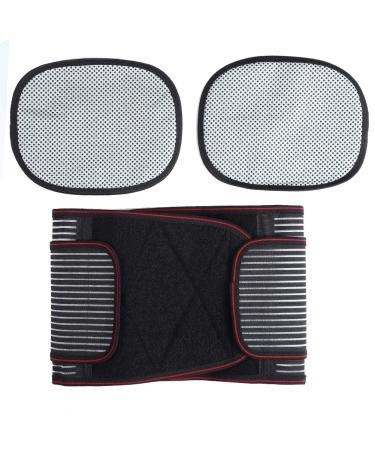 Heating Warm Waist Belt Healthcare Lumbar Massage Belt Waist Support Belt For Waist Support (XL)