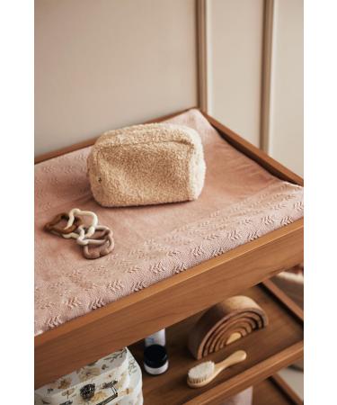 Jollein Changing Mat Cover Knit - Grain Knit Pink (50x70 cm) Wild Rose - Soft & Stylish for Baby - Buy Online on GoSupps.com