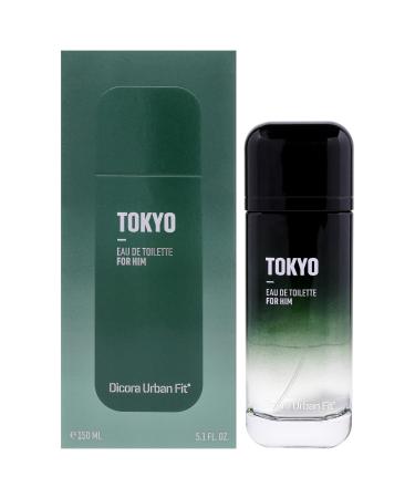 Dicora Urban Fit Tokyo Cologne for Men - Notes of Ginger Bergamot Lavender and Leather - Sensual Irresistible Fragrance - 5.07 oz EDT Spray
