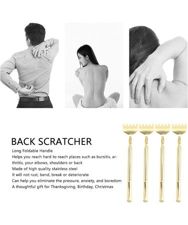 Buy EASTALOLO Telescopic Stainless Steel Back Scratcher Set - Portable 4 Piece for Relaxation & Massage | International Shipping Available - Buy Online on GoSupps.com