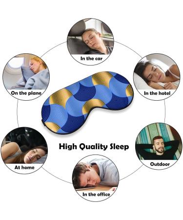 Retro Vibes Water Waves Sleep Mask - Luxury Eye Cover for Sleeping & Travel - Adjustable Strap, Blocks Light - Men & Women - Buy Online on GoSupps.com