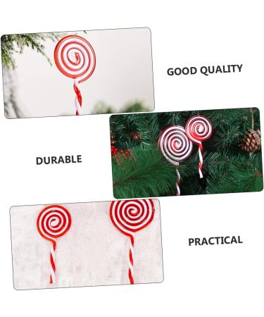 Zerodeko 8 Pcs Christmas Lollipops Christmas Tree Hanging Decor Xmas Party Lollipop Decor Christmas Hanging Candy Cane Xmas Hanging Candy Ornaments Xmas Pendant Red Crutch Plastic Modeling Red Whitex2pcs 12X5.5CMx2pcs - Buy Online on GoSupps.com