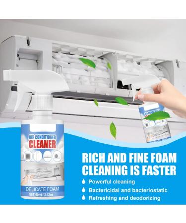 60ml Household Air Conditioner Cleaner Air Foaming Cleaner Cleaning Spray No Disassembly Wash-Free Deodorizer Air Conditioner Coil Condenser Cleaning Tools (1Pcs) - Buy Online on GoSupps.com
