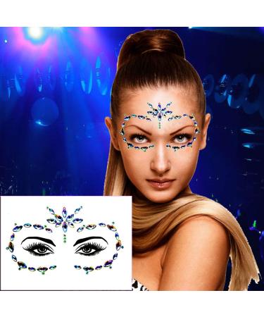Meredmore 6Sets Festival Face Jewels Stickers Body Rhinestones - Eye & Body Gems | Glitter Rave & Party Accessories - Buy Online on GoSupps.com