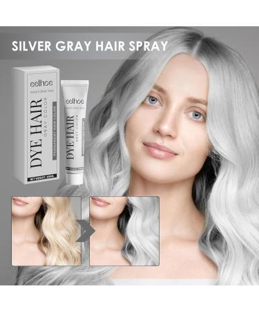 Temporary Hair Dye - Temp Hair Dye Gray Hair Cream Immediate Effect Silver Pigment For Halloween Prom Role Play Party Firulab - Buy Online on GoSupps.com