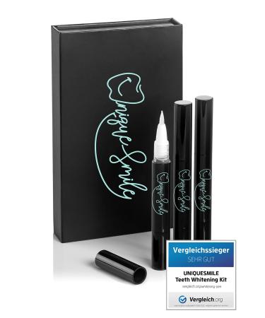 High quality Teeth Whitening Kit from Uniquesmile - All in one bundle for tooth whitening & white teeth | tooth bleaching set (refill set) - Buy Online on GoSupps.com