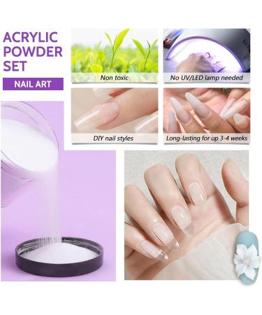 TBeautfave Pink Acrylic Powder Acrylic Powder and Liquid Set Polymer For Acrylic Nail Extension Carving Acrylic Nail Kit Acrylic Nail Brush Nail Art Starter Kit For Nail Art Salon Home DIY - Buy Online on GoSupps.com