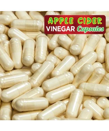Apple Cider Vinegar Capsules 1200mg - Natural Weight Loss & General Health Supplements - Vegan Friendly - High Strength with Probiotics & Antioxidants - Buy Online on GoSupps.com