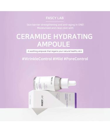 FASCY Lab Ampoule Korean Moisturizer - Cermaide Ampoule For Sensitive Skin Hypoallergenic Safe Ingredients Made In Korea (30 ml / 1.01 fl.oz) - Buy Online on GoSupps.com