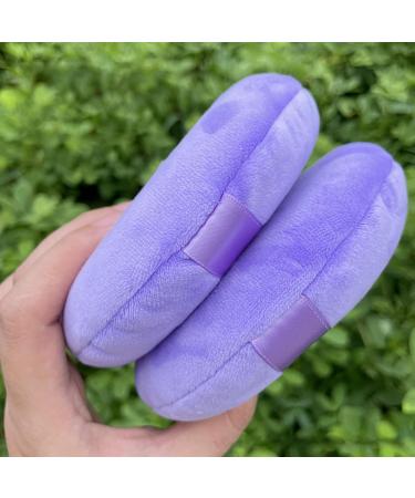 Purple Powder Puff for Loose Powder | Super Large Ultra-Soft Fluffy Makeup Applicator Perfect for Body & Face - Buy Online on GoSupps.com