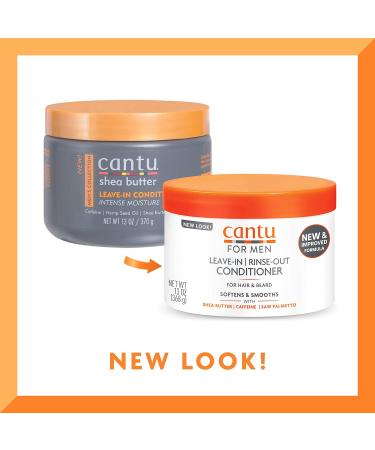 Cantu Men's Leave-In Rinse-Out Hair & Beard Conditioner 13 oz - Packaging May Vary - Buy Online on GoSupps.com