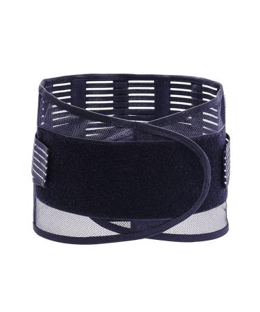 Samnuerly Breaking waist support belt lumbar vertebrae Steel plate support anti-lumbar intervertebral disc rescue service (color: Black size: l) Black L
