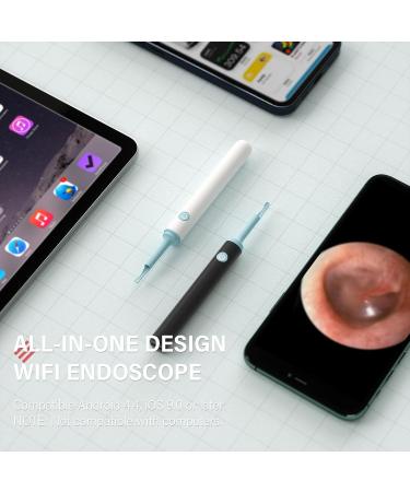 eXempt Wireless Earwax Remover with 1080P FHD Camera for iPhone, iPad & Android - Visual Ear Wax Cleaner Tool Kit in White - Buy Online on GoSupps.com