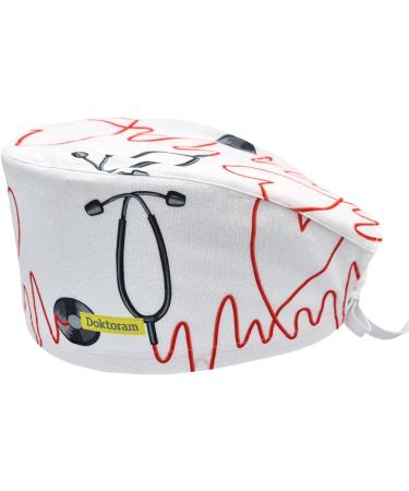 Print Scrub Caps for Nurses Doctors & EMTs | Stylish & Comfortable One Size Stethoscope Hat - Buy Online on GoSupps.com