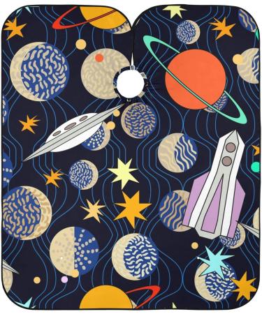 Waterproof Barber Cape - Star Pattern Cheetah Haircut Bib for Men & Women | Unisex Hair Cutting Apron - Buy Online on GoSupps.com