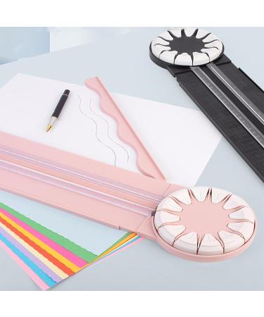 Paper Craft Edge Cutter 12 in 1 Craft Paper Edge Cutter Edge Cutter Paper Crafts Precision Paper Edger with Measurements Disc Straight Wavy Line Versatile Paper Trimmer (Black) - Buy Online on GoSupps.com