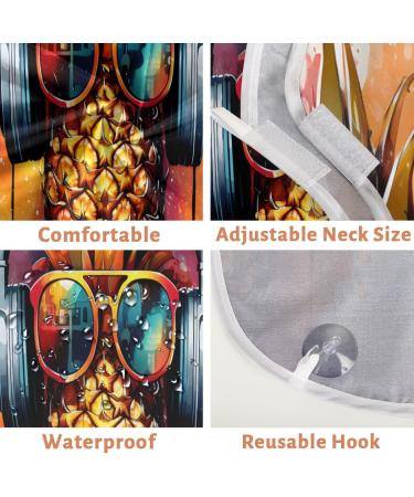 Elephant & Tropical Plant Beard Bib Apron - Beard Hair Catcher for Men | Perfect Father's Day & Anniversary Gift with 2 Suction Cups - Buy Online on GoSupps.com