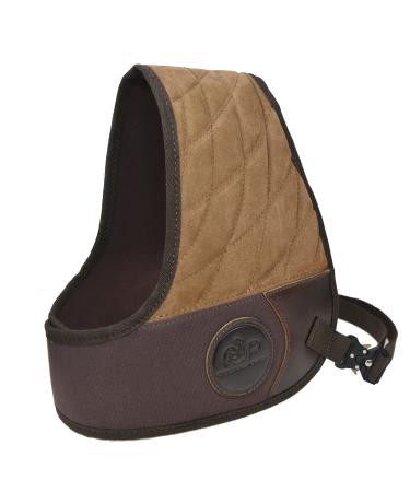 WAYNE'S DOG Ambidextrous Shooting Recoil Field Shields, Solid Fit and Thick Padding for Outdoor, Range, Shooting and Hunting Right Handed - Coffee