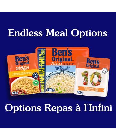 BEN'S ORIGINAL Spicy Style Cheddar & Jalapeno Flavour Long Grain Rice and Side Dish 240g Pouch - Buy Online on GoSupps.com