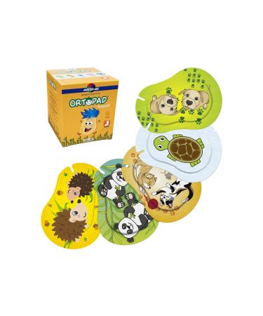 Ortopad Bamboo Fun Pack Eye Patches 50/Box (Junior Size 0-2 yrs) Hedgehog Pack