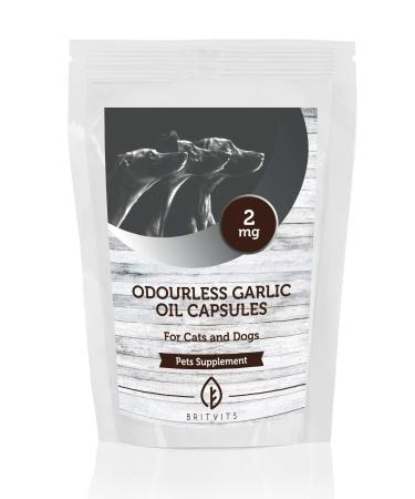 Garlic oil odorless 2 mg for pets x 250 capsules