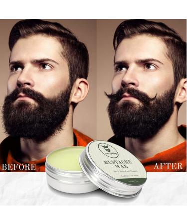 Striking Viking Mustache Wax and Comb Kit - 2 Oz - Strong Hold Natural Beeswax for Men - Vanilla Scent - Tame, Style, and Condition Facial Hair - Buy Online on GoSupps.com