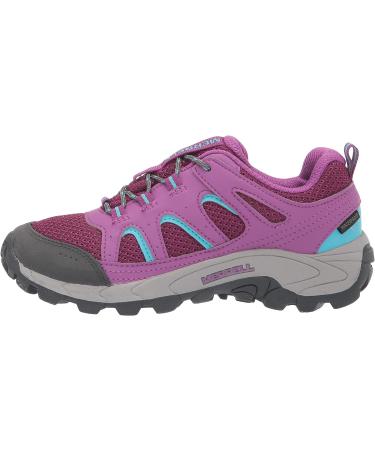 Merrell Oakcreek Low Lace WTRPF Hiking Sneaker Big Kid | Paloma/Berry | Sizes 2-7 - Buy Online on GoSupps.com