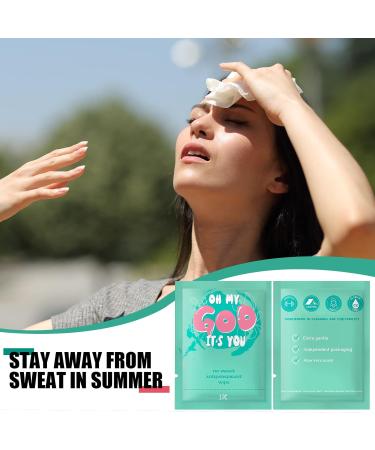 Buy Weewooday 100 Antiperspirant Wipes - Travel-Friendly Cleansing & Moisturizing Wet Wipes for Face Hand & Body - Individually Wrapped for Adults - Buy Online on GoSupps.com