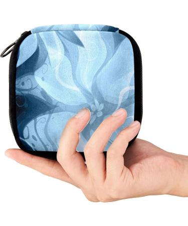 GIAPB Period Bag Sanitary Napkin Storage Bag - Wave Blue Floral Color - Buy Online on GoSupps.com