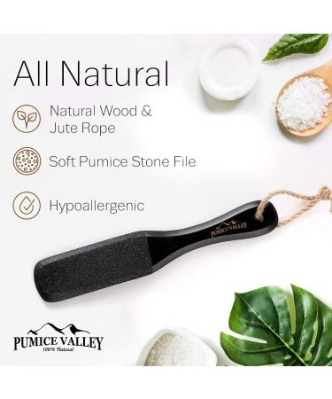 Pumice Stone Foot Scrubber with Handle - Callus Remover for Dry Dead Skin - Exfoliating Brush for Heels, Elbows & Hands - Buy Online on GoSupps.com