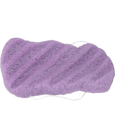 Konjac Facial Sponge Cleaner Sponge Made of Vegetable Fiber Clay Sponges for Normal Sensitive Skin Dirty Peeling Bathroom Sponge Dry Condition Long Wave (Lavender Violet) - Buy Online on GoSupps.com