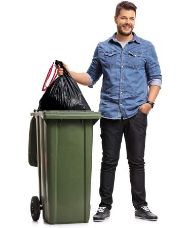 Reli 33 Gallon Trash Bags Drawstring - 150 Count, Black | Heavy Duty Garbage Bags - Large 33 Gal Capacity - Buy Online on GoSupps.com