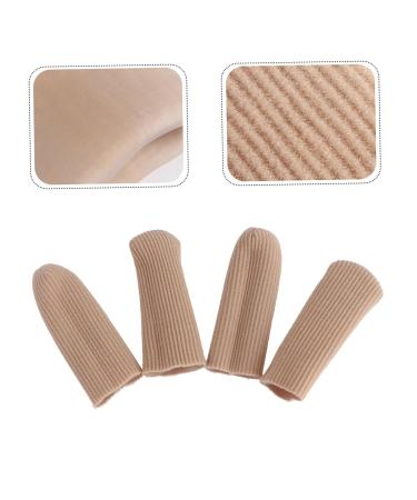 Healeved 2 Pairs Finger Guard Silicone Gel Protector Sleeves for Finger and Toe - Makeup Pearlescent - Buy Online on GoSupps.com