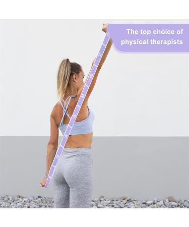 Buy Ablelo Yoga Stretching Strap - 8 Loops for Effective Stretching | Ideal Yoga Accessory for Pilates Gymnastics & Dance - Purple - Buy Online on GoSupps.com