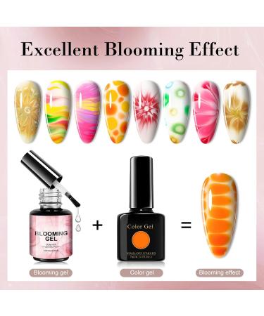 UV LED - 15ml Flowering Gel Artistic Watercolor Effect Strong Gels Smooth Color Spread Professional Nail Polish | Long-Lasting Flowering Gel for School - Buy Online on GoSupps.com